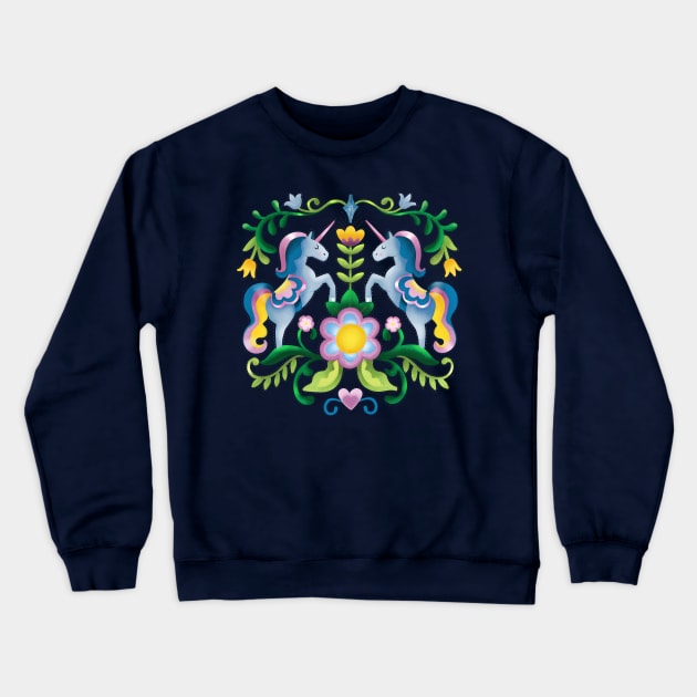 The Royal Society Of Cute Unicorns Crewneck Sweatshirt by LittleBunnySunshine